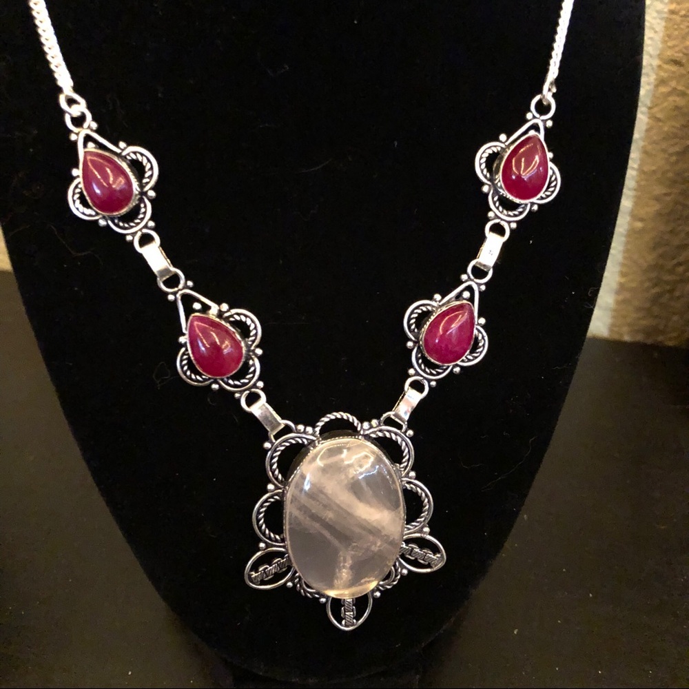 Rose Quartz & Carnelian Necklace